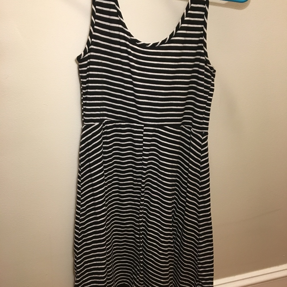 Black and White Striped Sundress